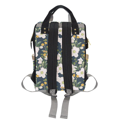 Anemone Pattern Print Design AM04 Diaper Bag Backpack