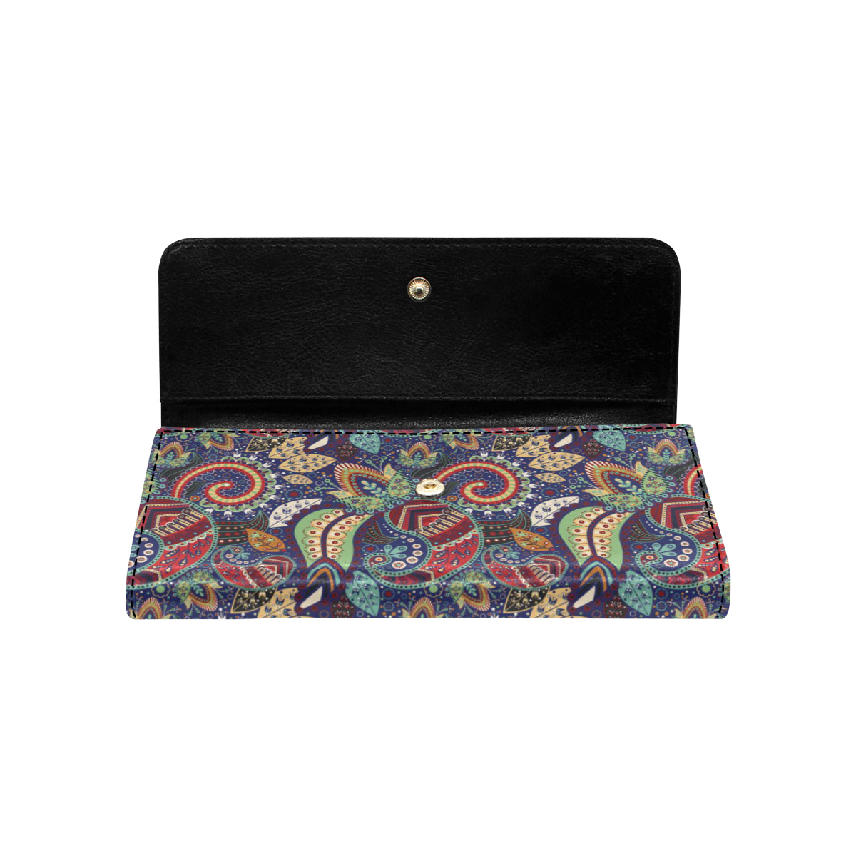 Paisley Boho Pattern Print Design A03 Women's Trifold Wallet