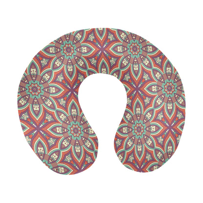 Bohemian Pattern Print Design 03 U-Shaped Travel Neck Pillow