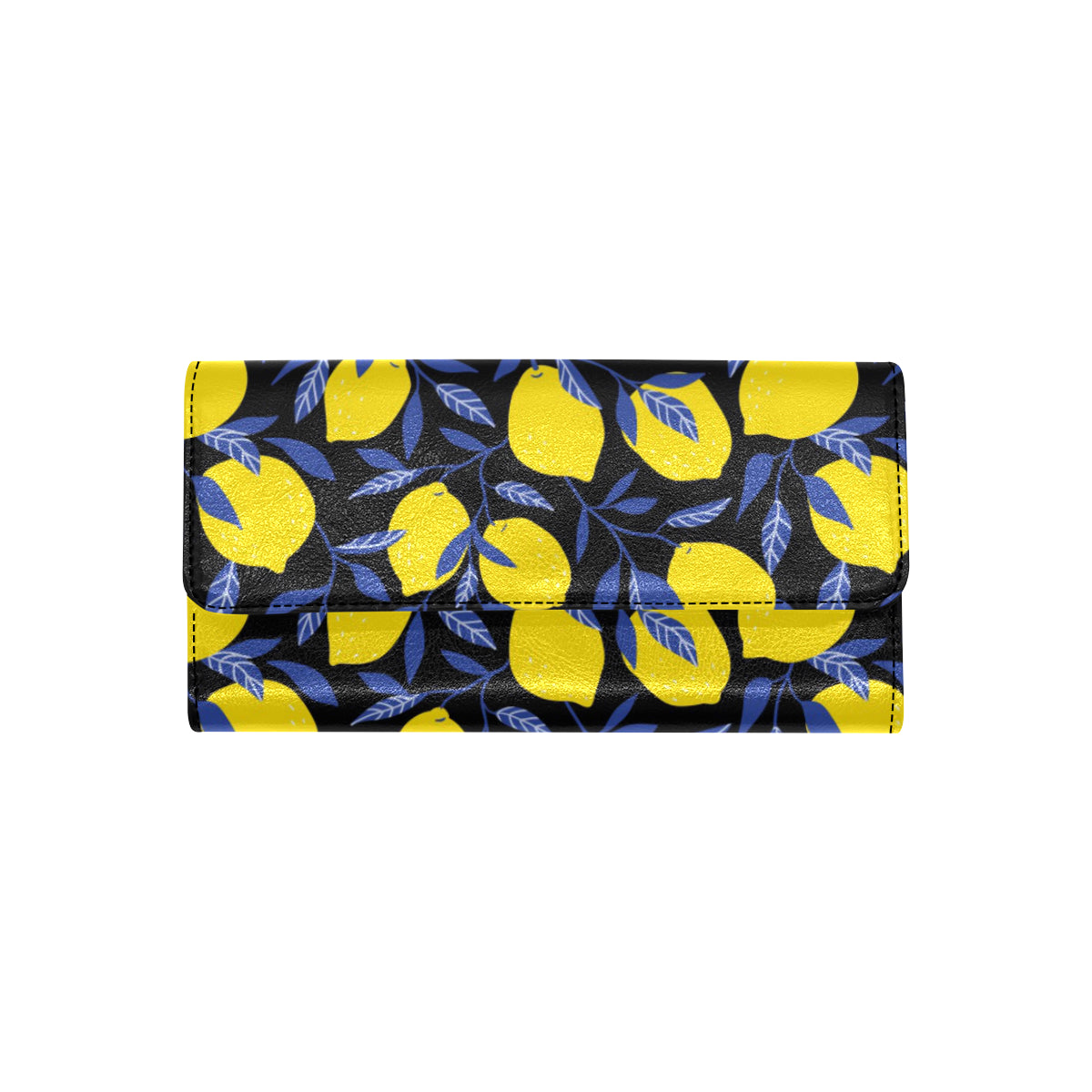 Lemon Pattern Print Design LM01 Women's Trifold Wallet