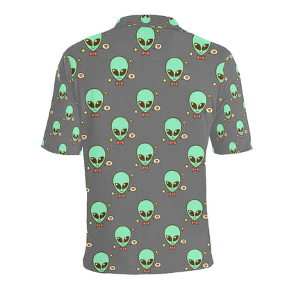 Alien Pattern Print Design 02 Men Polo Shirt