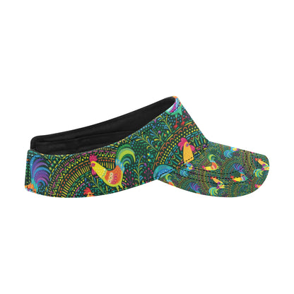 Rooster Pattern Print Design A01 Unisex Sun Visor