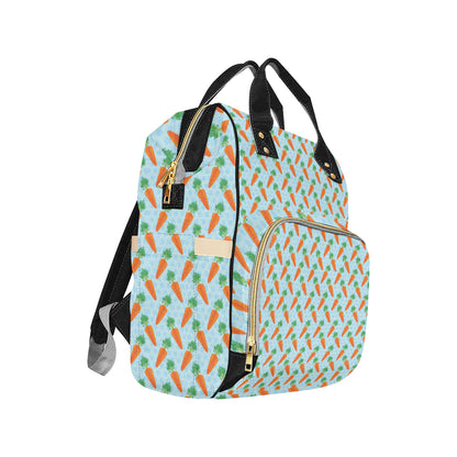 Carrot Pattern Print Design 01 Diaper Bag Backpack