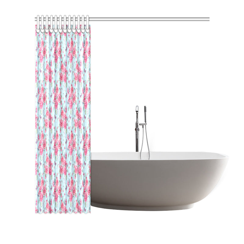 Camellia Pattern Print Design 01 Shower Curtain