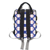 Baseball Blue Background Diaper Bag Backpack