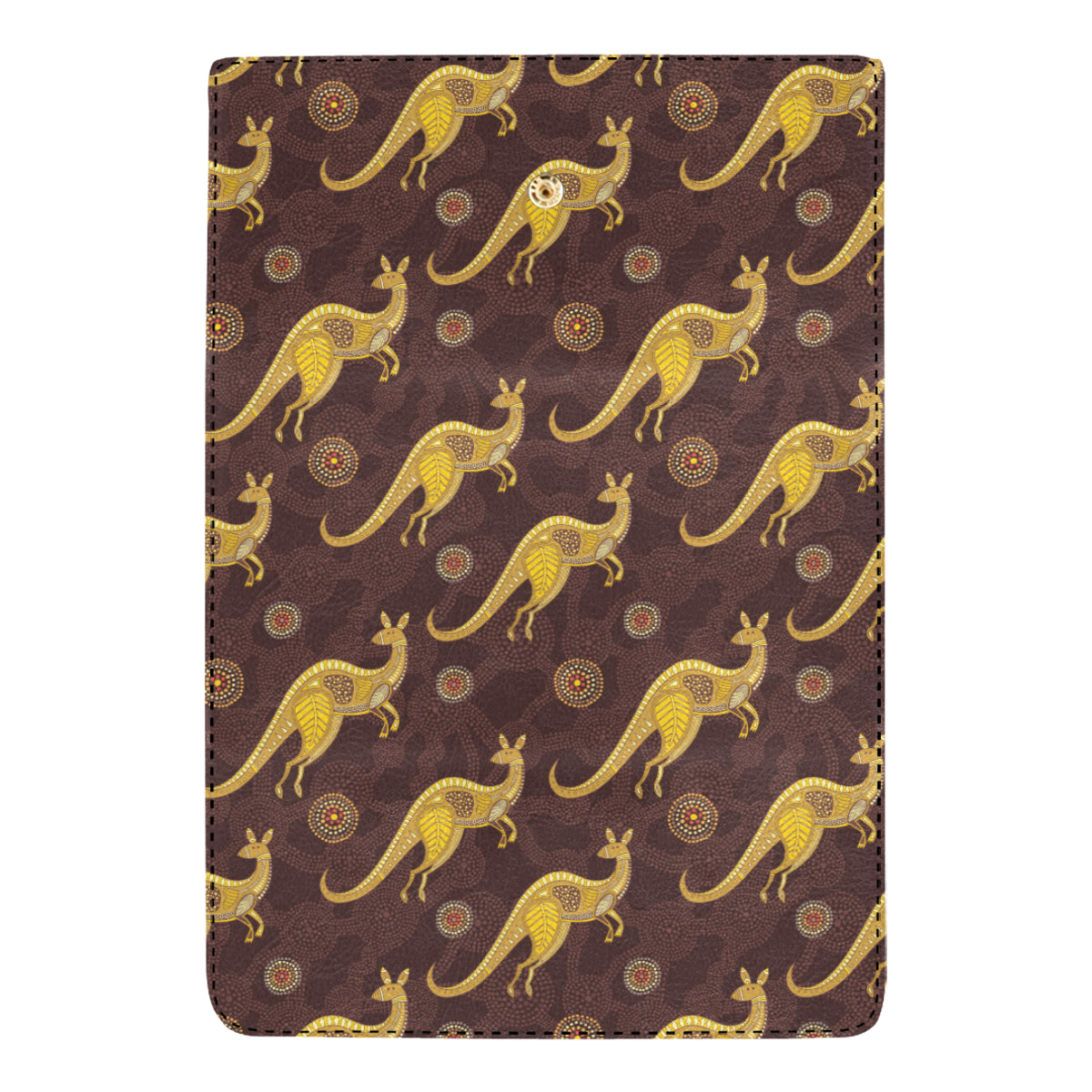 Kangaroos Aboriginal Pattern Print Design 08 Women's Trifold Wallet