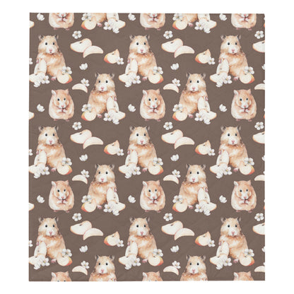 Hamster Pattern Print Design 03 Premium Quilt