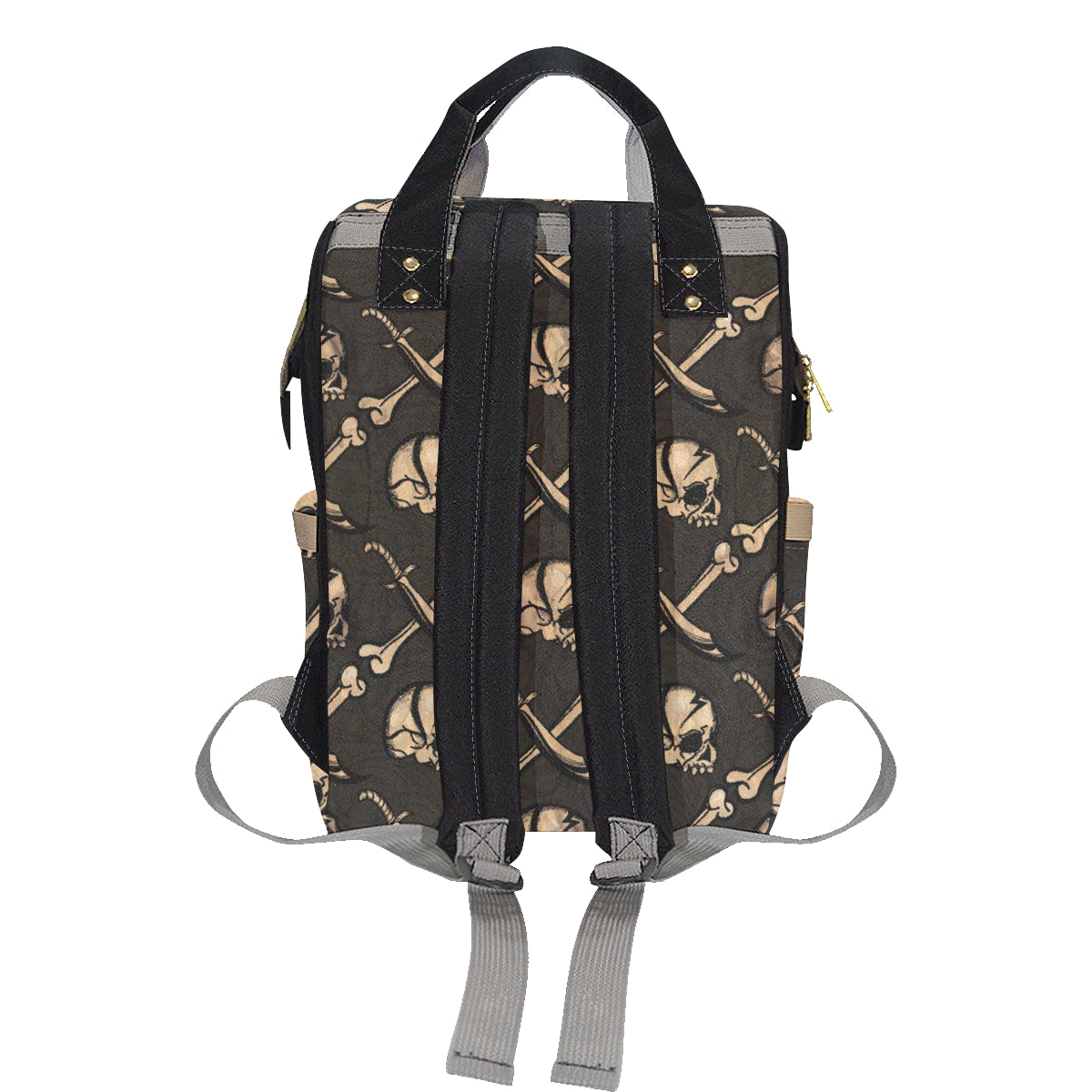 Pirate Pattern Print Design A03 Diaper Bag Backpack