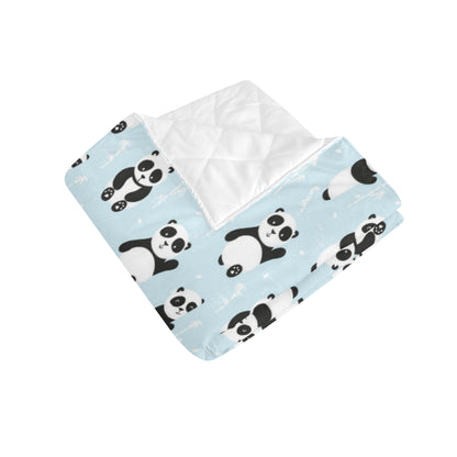 Panda Pattern Print Design A01 Premium Quilt
