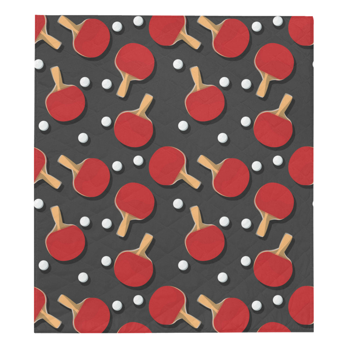 Ping Pong Pattern Print Design A05 Premium Quilt