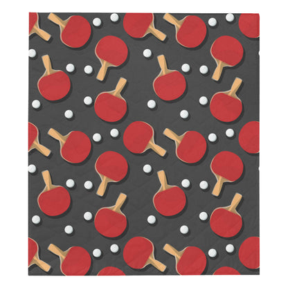 Ping Pong Pattern Print Design A05 Premium Quilt