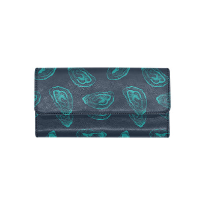 Oyster Pattern Print Design 01 Women's Trifold Wallet