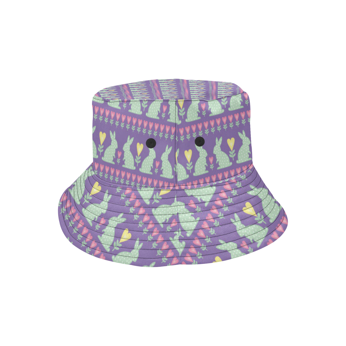 Rabbit Pattern Print Design RB01 Unisex Bucket Hat
