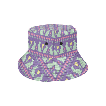 Rabbit Pattern Print Design RB01 Unisex Bucket Hat
