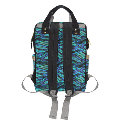Abalone Pattern Print Design 02 Diaper Bag Backpack