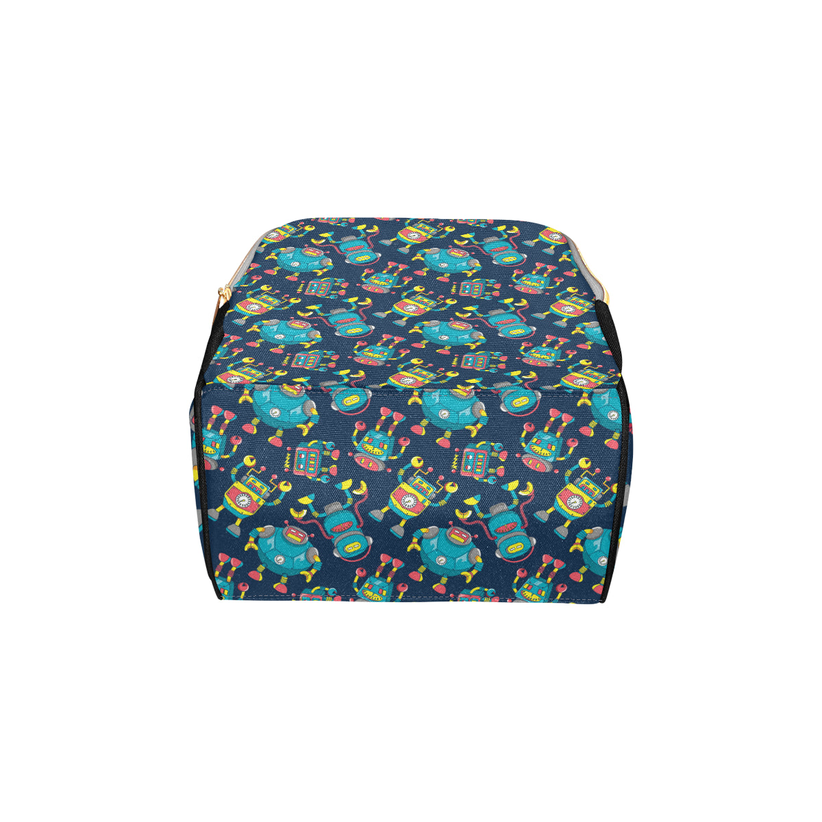 Robot Pattern Print Design A05 Diaper Bag Backpack