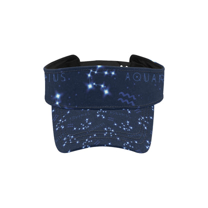 Aquarius Zodiac Pattern Print Design 02 Unisex Sun Visor