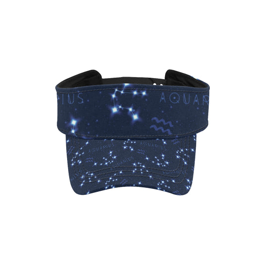 Aquarius Zodiac Pattern Print Design 02 Unisex Sun Visor