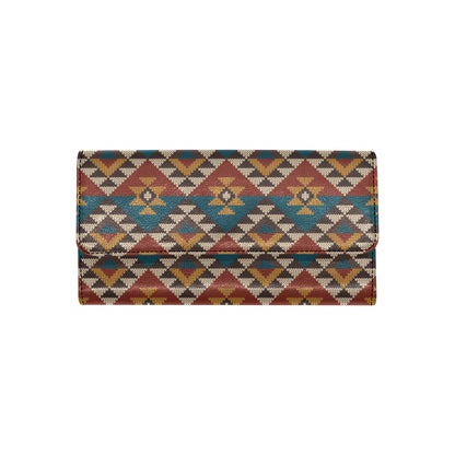 Knit Aztec Tribal Women's Trifold Wallet