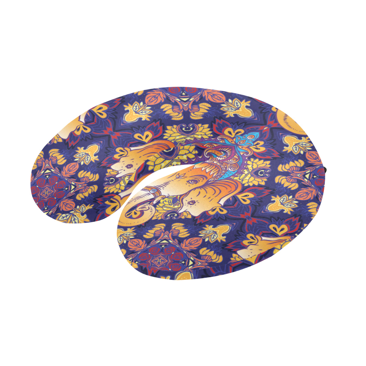 Ganesha Pattern Print Design 01 U-Shaped Travel Neck Pillow