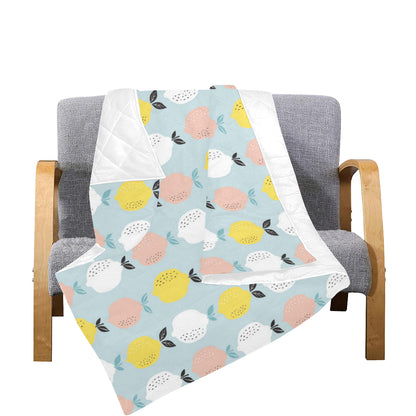 Citrus  Pattern Print Design 03 Premium Quilt