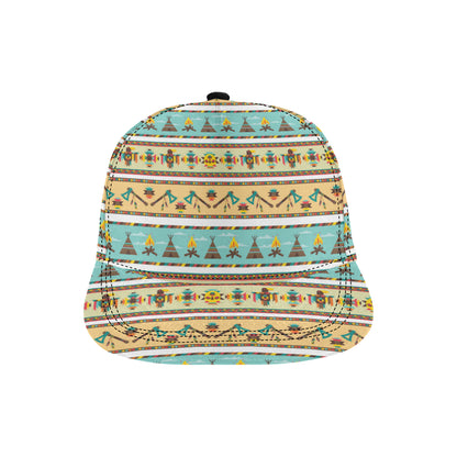 American indian Life Pattern Snapback Cap