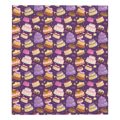 Cake Pattern Print Design 05 Premium Quilt