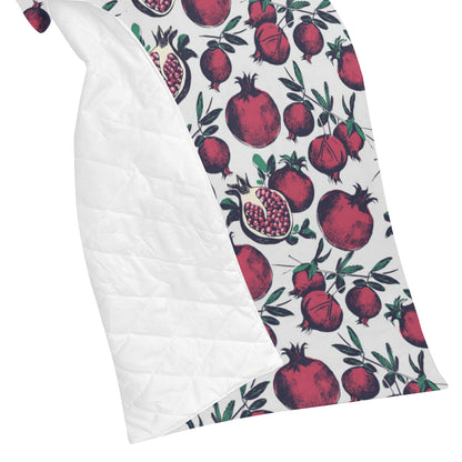Pomegranate Pattern Print Design PG01 Premium Quilt