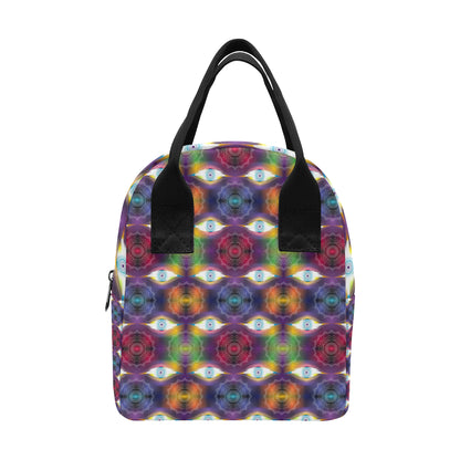Chakra Eye Print Pattern Insulated Lunch Bag