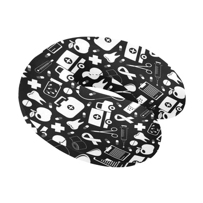 Medical Pattern Print Design 01 U-Shaped Travel Neck Pillow
