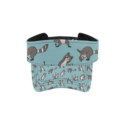 Raccoon Pattern Print Design A07 Unisex Sun Visor