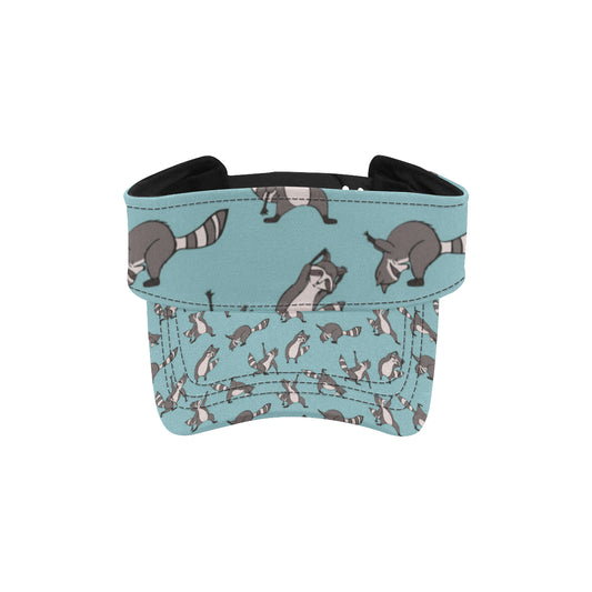 Raccoon Pattern Print Design A07 Unisex Sun Visor