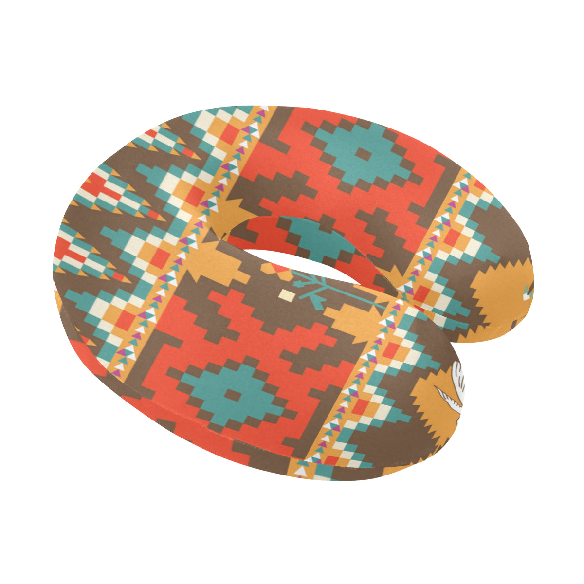 Native Pattern Print Design A01 U-Shaped Travel Neck Pillow