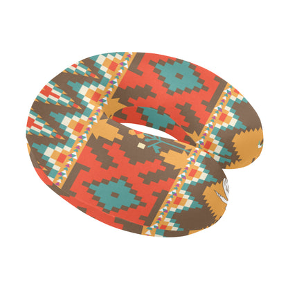 Native Pattern Print Design A01 U-Shaped Travel Neck Pillow