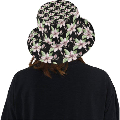 Plumeria Pattern Print Design PM02 Unisex Bucket Hat