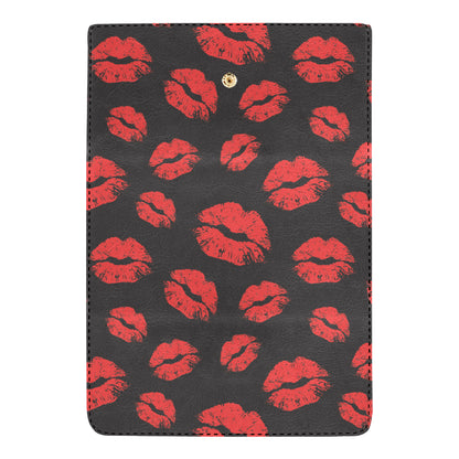 Lip Red Pattern Print Design 02 Women's Trifold Wallet
