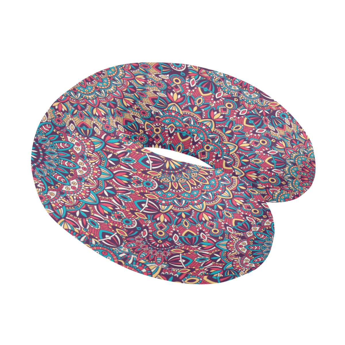 Boho Pattern Print Design 05 U-Shaped Travel Neck Pillow