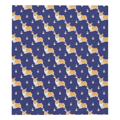 Pembroke Welsh Corgis Pattern Print Design A07 Premium Quilt