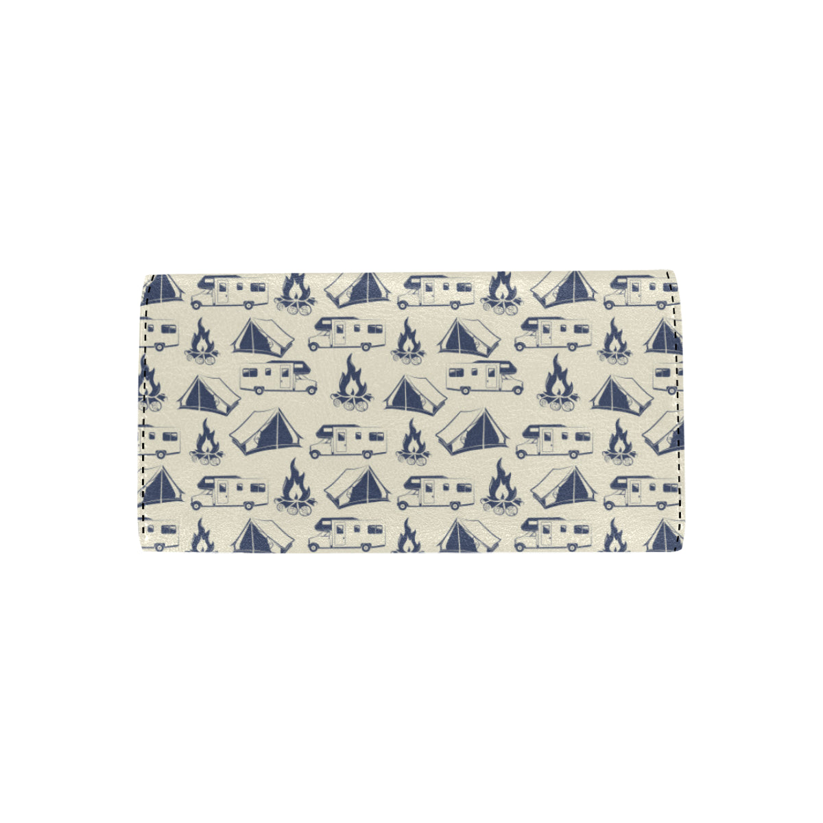 Campfire Pattern Print Design 01 Women's Trifold Wallet