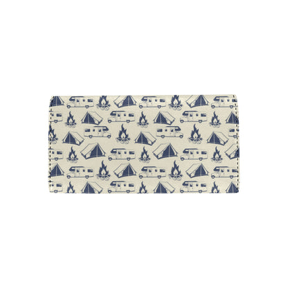 Campfire Pattern Print Design 01 Women's Trifold Wallet
