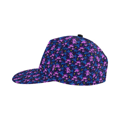 Palm Tree Night Scene Design Print Snapback Cap