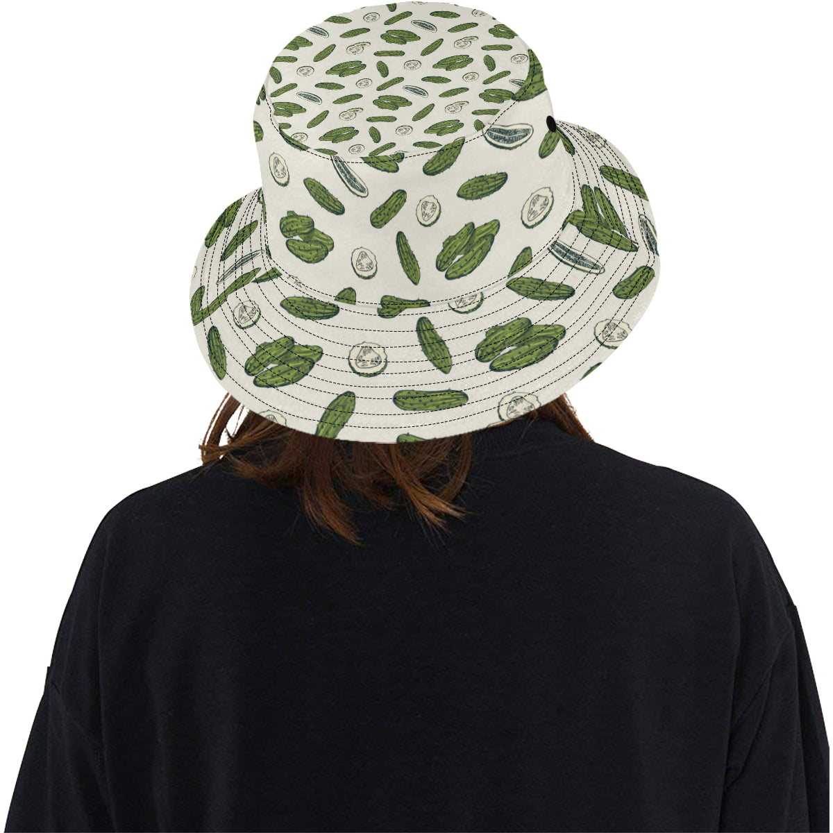 Cucumber Pattern Print Design CC05 Unisex Bucket Hat