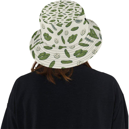 Cucumber Pattern Print Design CC05 Unisex Bucket Hat