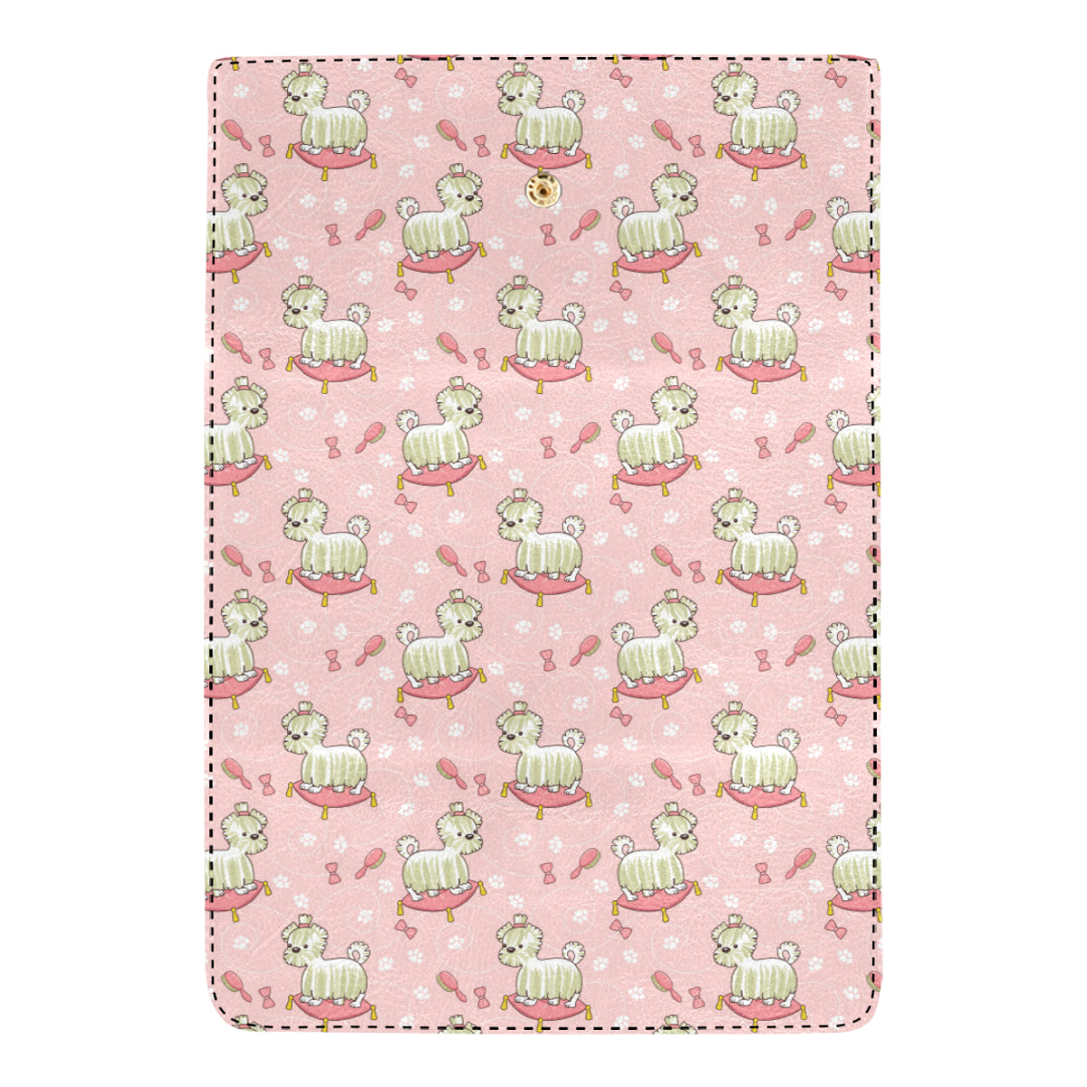 Bichons Frise Pattern Print Design 01 Women's Trifold Wallet
