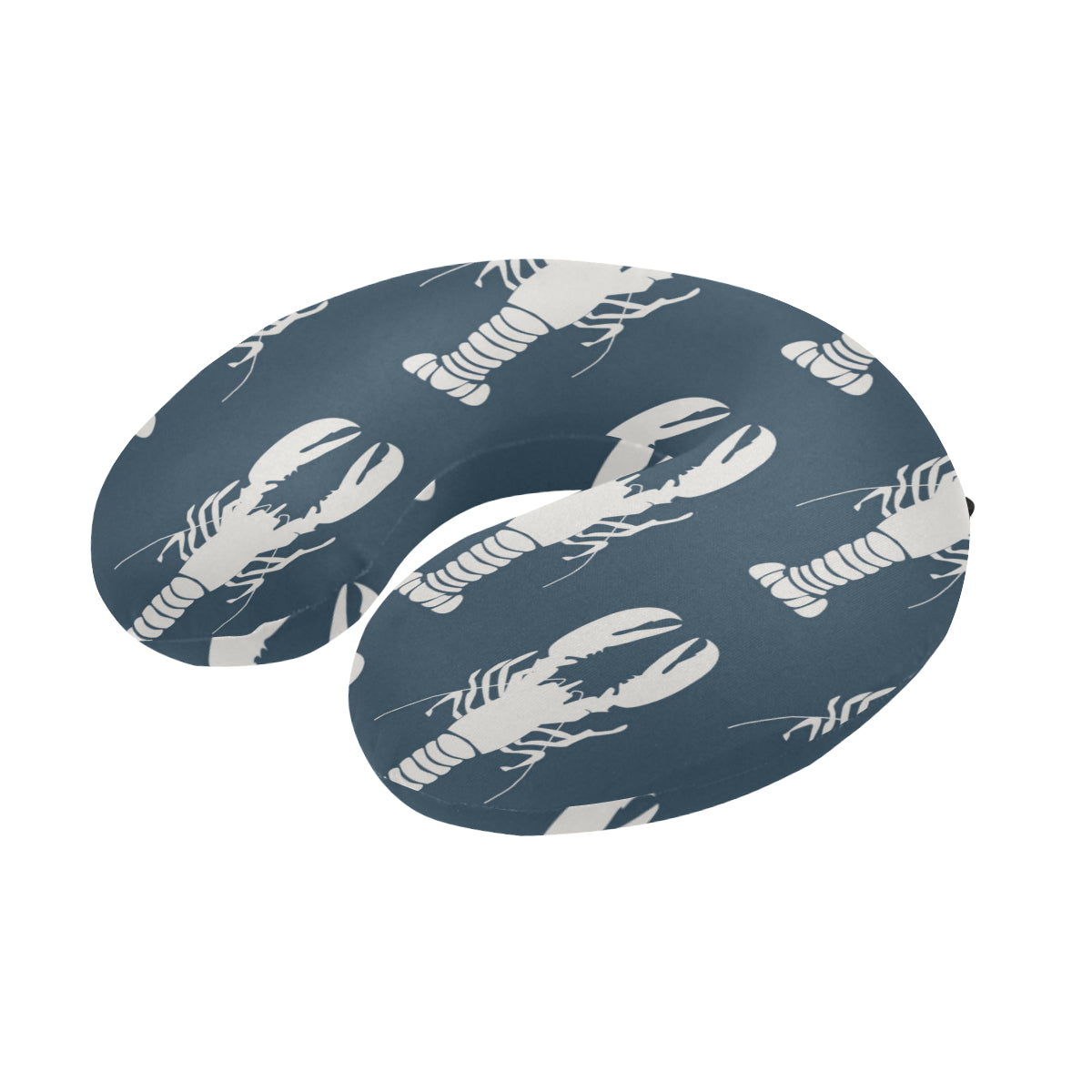 Lobster Pattern Print Design 02 U-Shaped Travel Neck Pillow