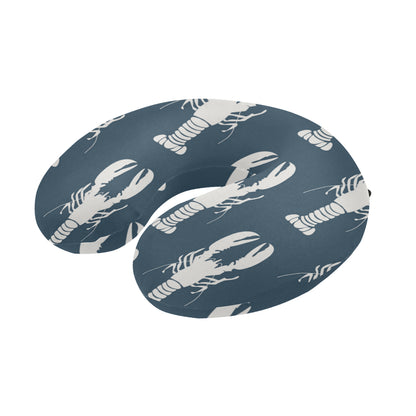 Lobster Pattern Print Design 02 U-Shaped Travel Neck Pillow