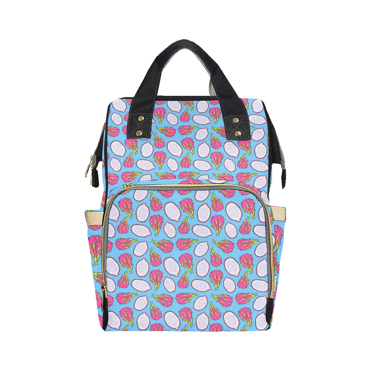 Dragonfruit Pattern Print Design DF04 Diaper Bag Backpack