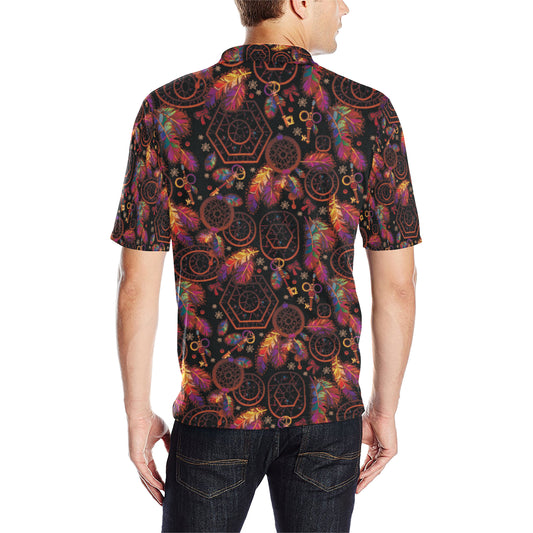 Dream catcher native american Men Polo Shirt