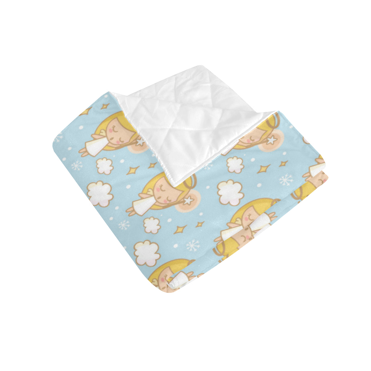 Angel Pattern Print Design 05 Premium Quilt