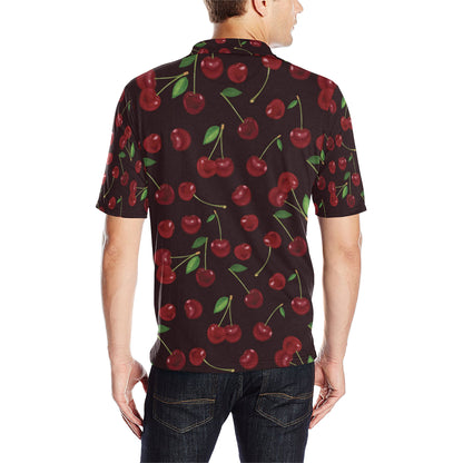 Cherry Fresh Pattern Men Polo Shirt